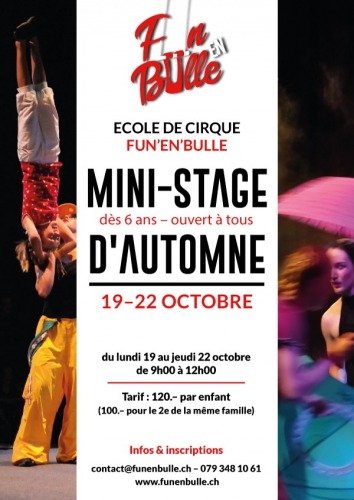 Image Mini-Stage d'automne, à vos agendas! Image Mini-Stage d'automne, à vos agendas!