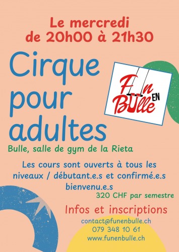 Image Inscription pour les nouveaux cours de cirque adultes